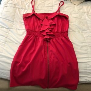 Hot Pink Dress with Pockets